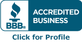 Better Business Bureau Accredited Business logo.